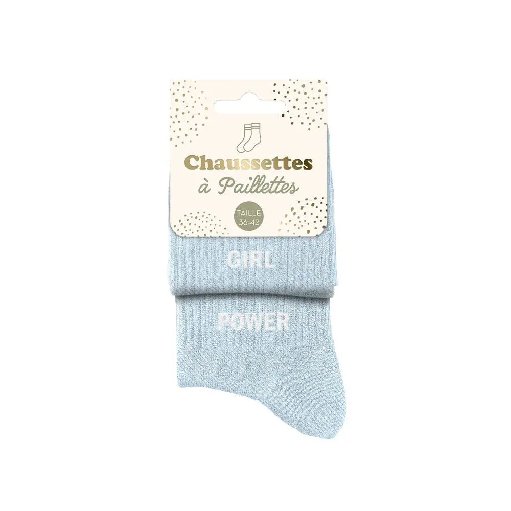 chaussettes à paillettes funky feets