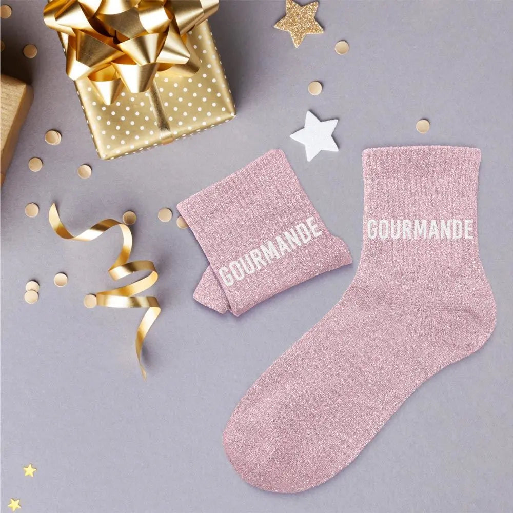 Gourmande Chaussettes à paillettes