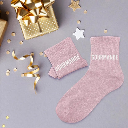 Gourmande Chaussettes à paillettes