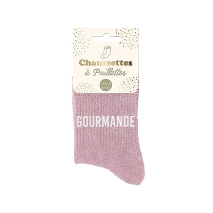 Gourmande Chaussettes à paillettes
