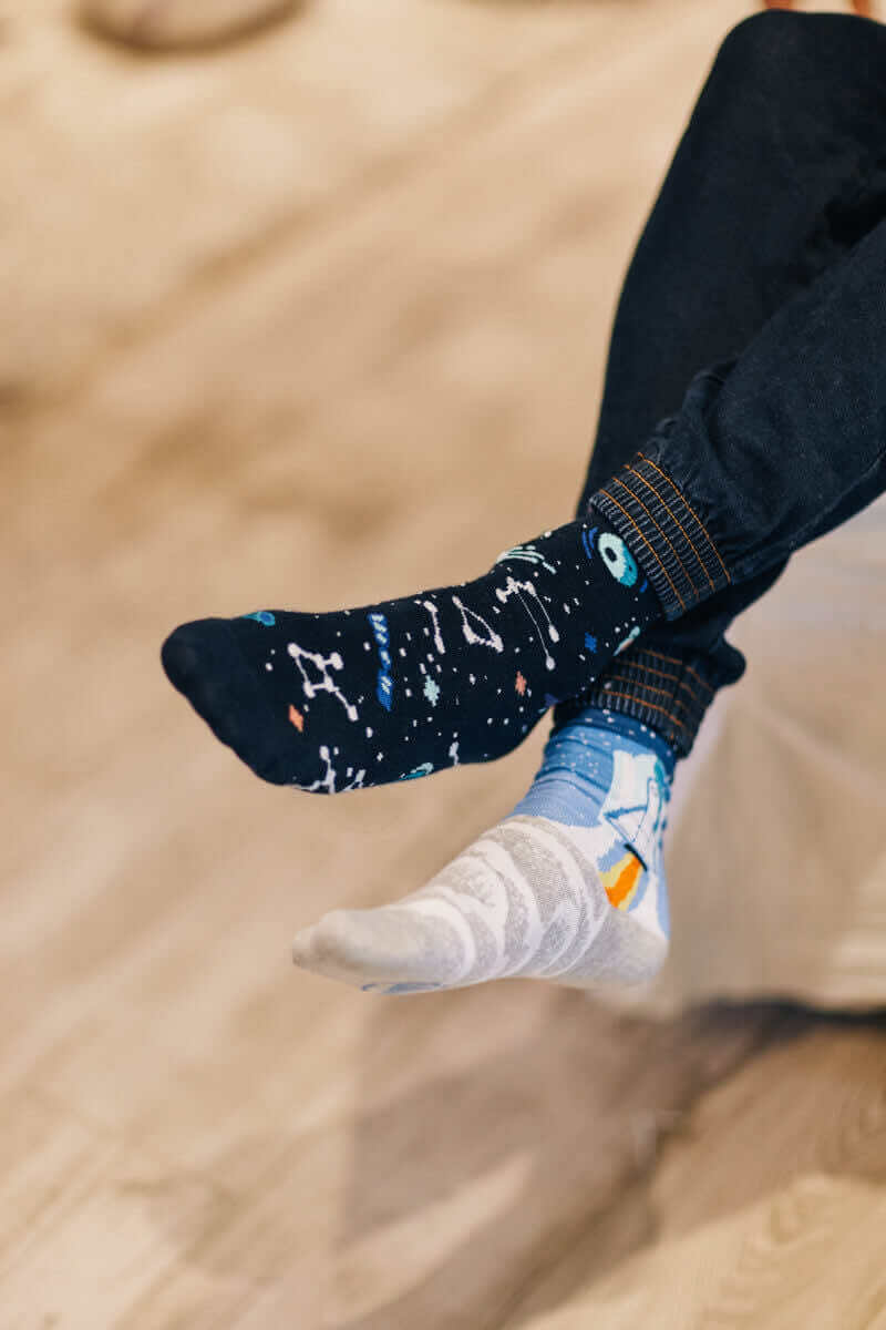Chaussettes dépareillées Many Manorning Space Trip - FunkyFeets