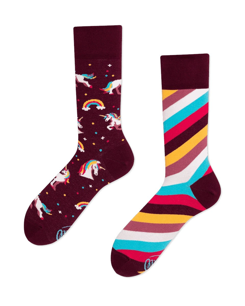 Chaussettes dépareillées Many Mornings 
 The Unicorn - FunkyFeets