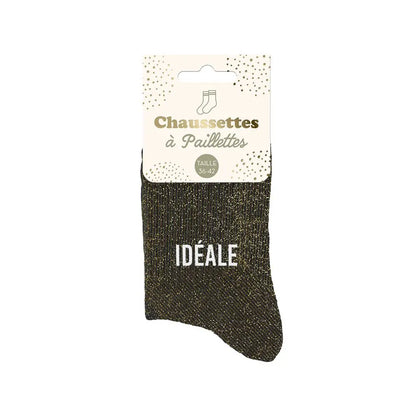 chaussettes à paillettes funky feets