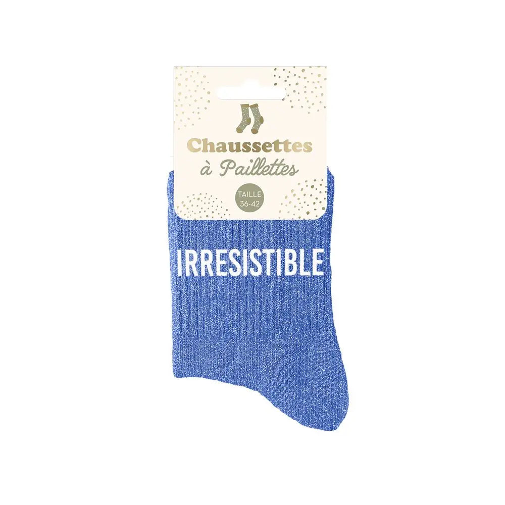 chaussettes à paillettes funky feets