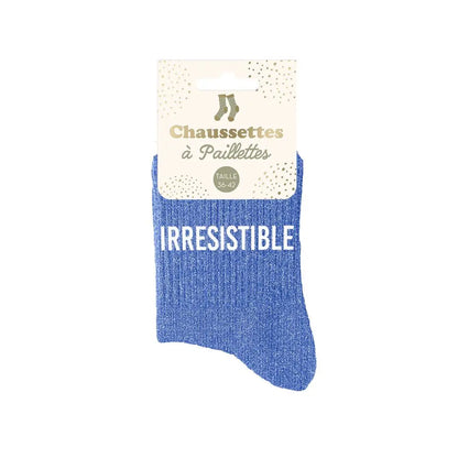 chaussettes à paillettes funky feets