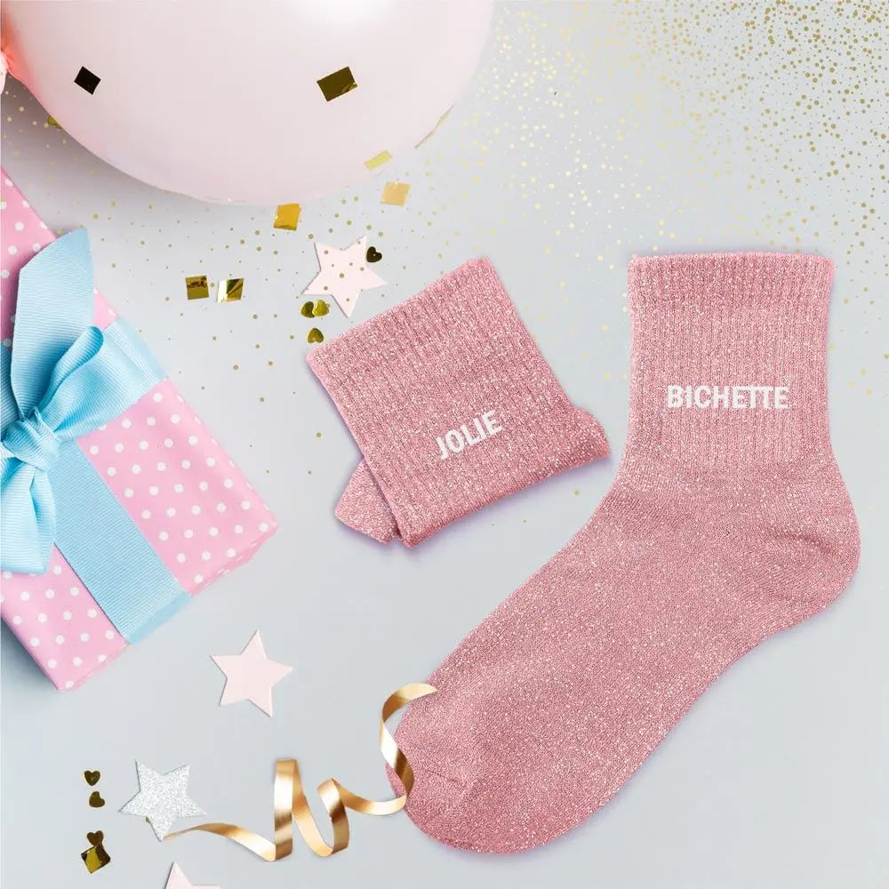 Jolie Bichette Chaussettes à paillettes