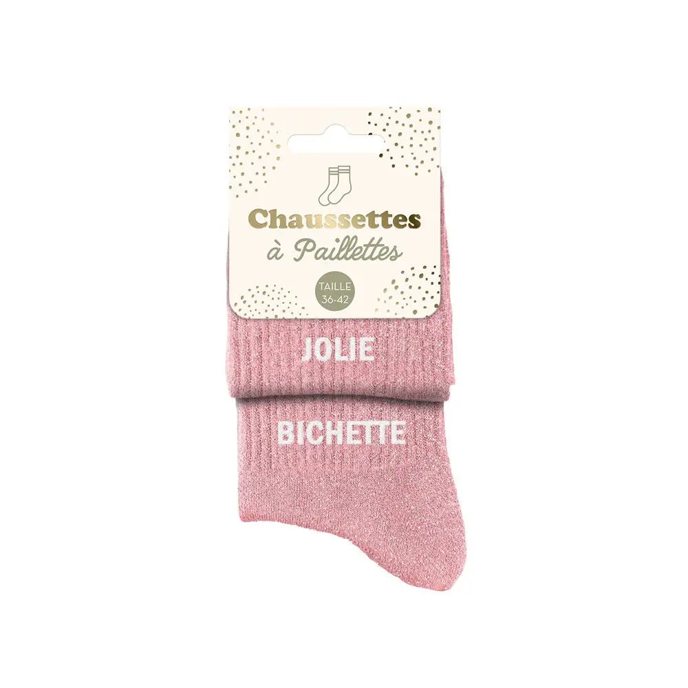 Jolie Bichette Chaussettes à paillettes