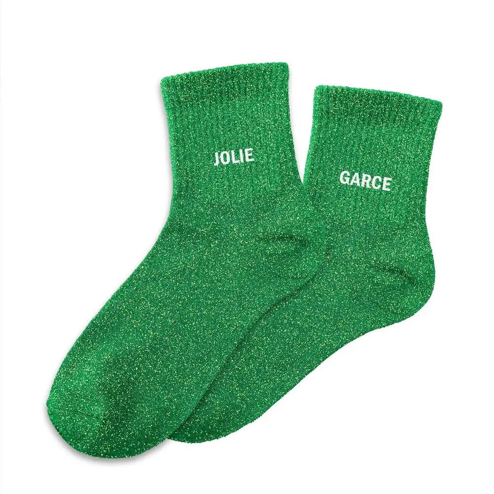 chaussettes à paillettes funky feets