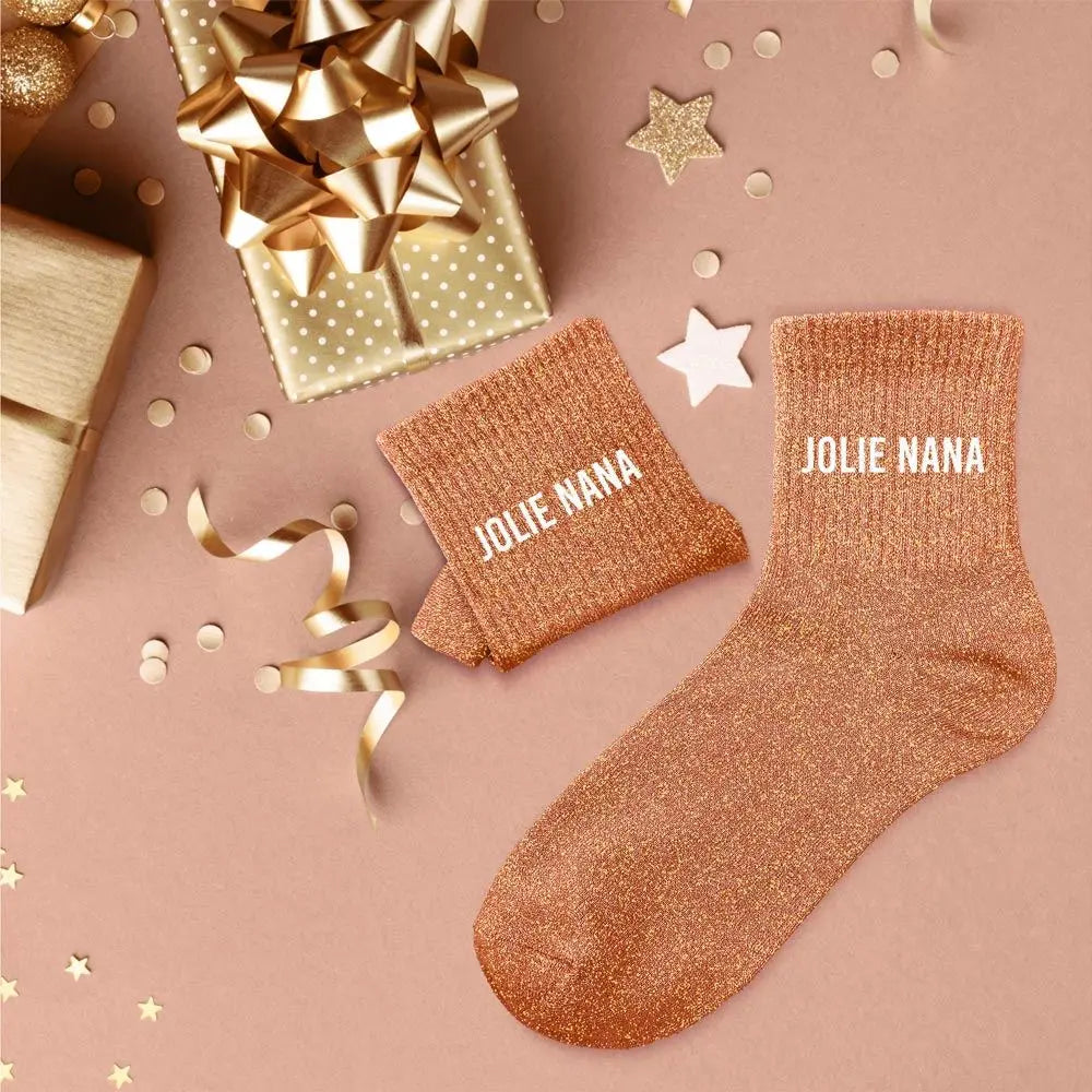 chaussettes à paillettes funky feets