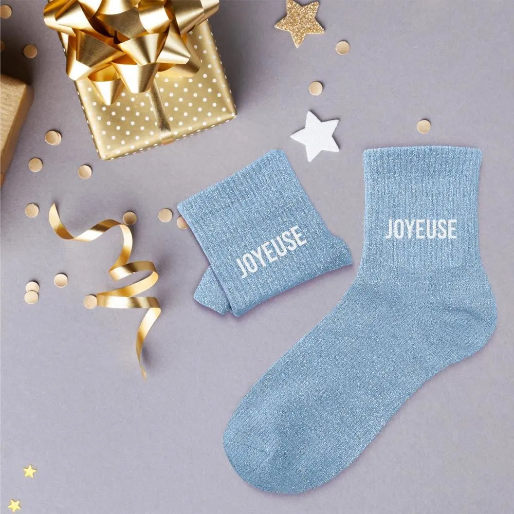 chaussettes à paillettes funky feets