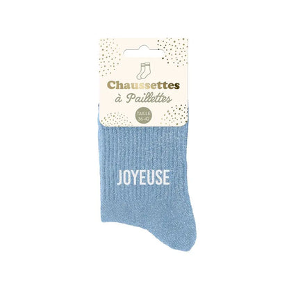 chaussettes à paillettes funky feets