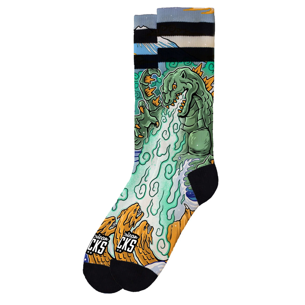 Kaiju King American Socks