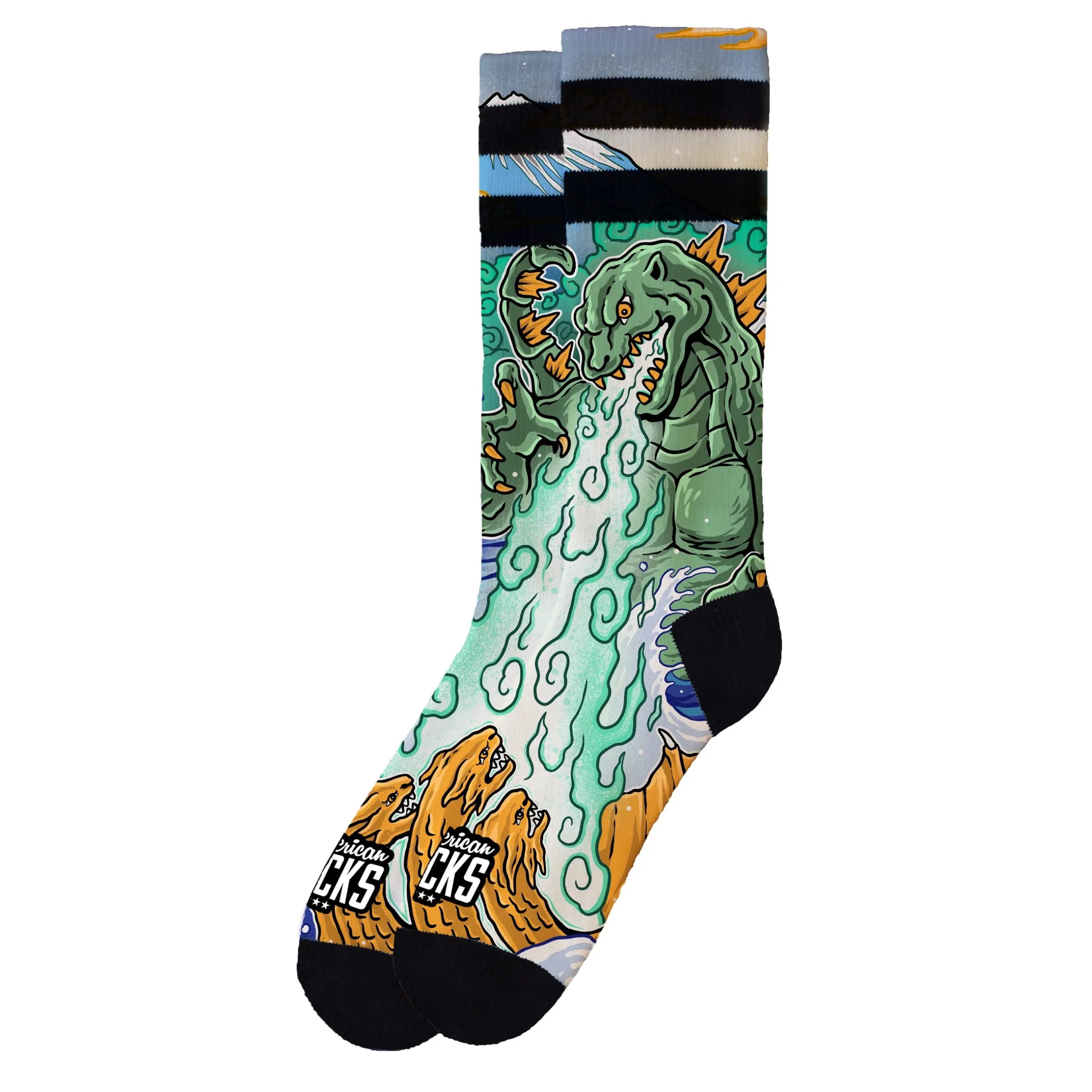 Kaiju King American Socks