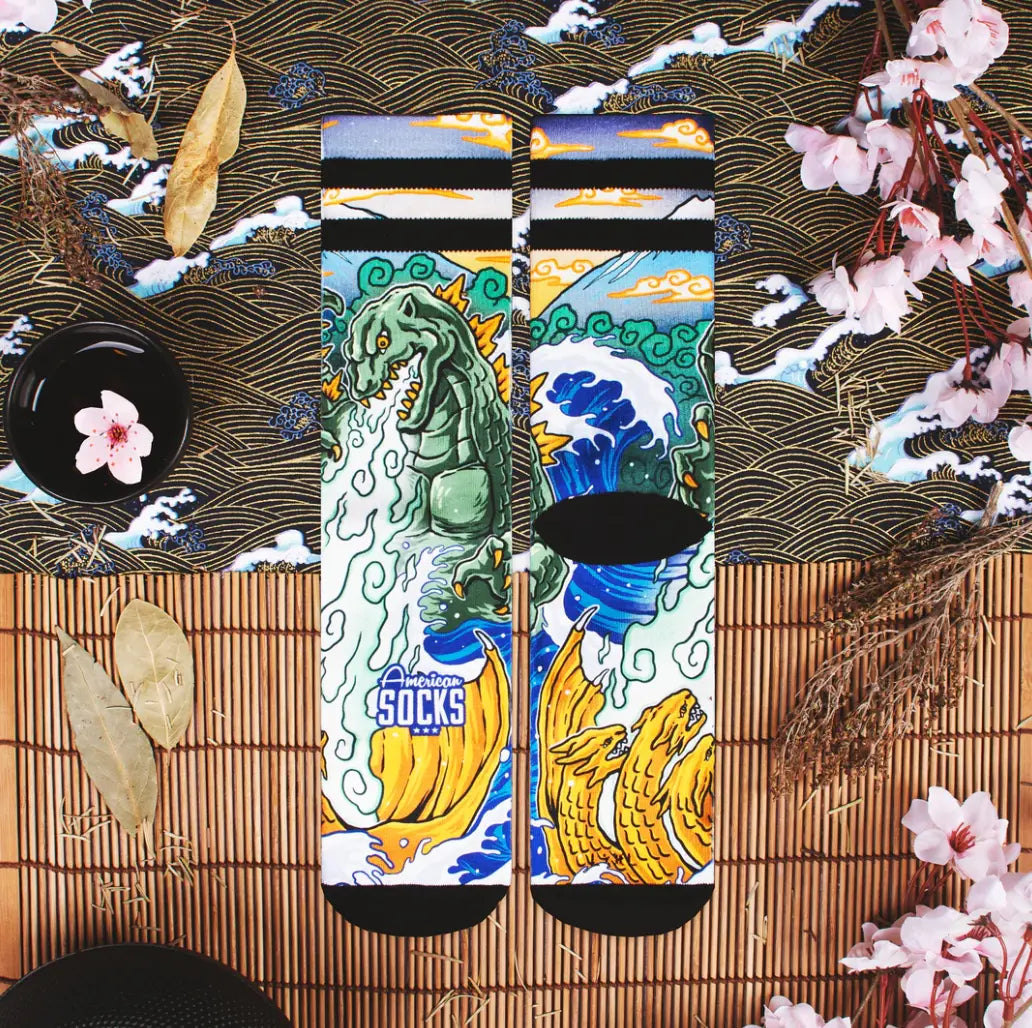 Kaiju King American Socks