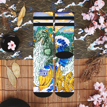 Kaiju King American Socks