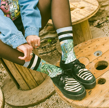 Kaiju King American Socks