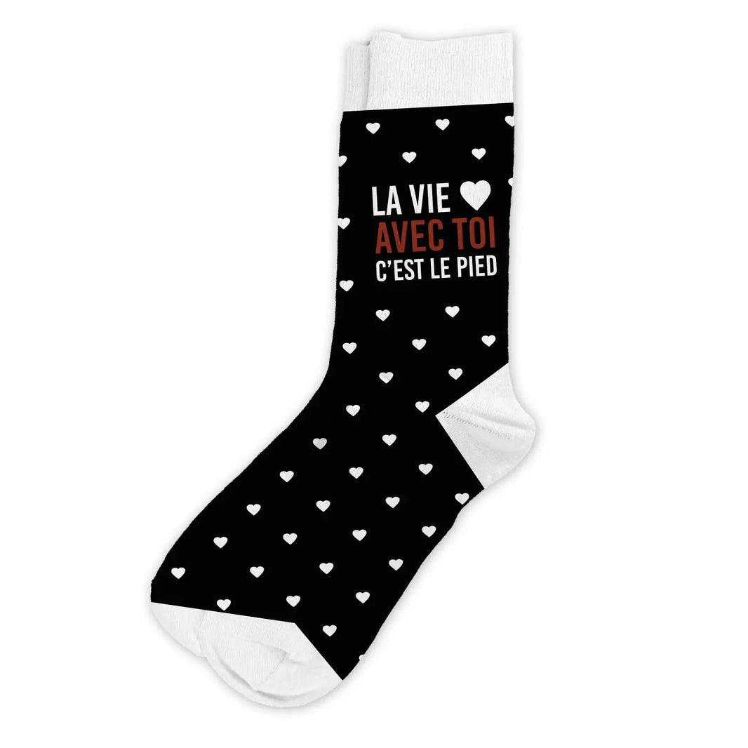 La vie avec toi... Chaussettes à paillettes