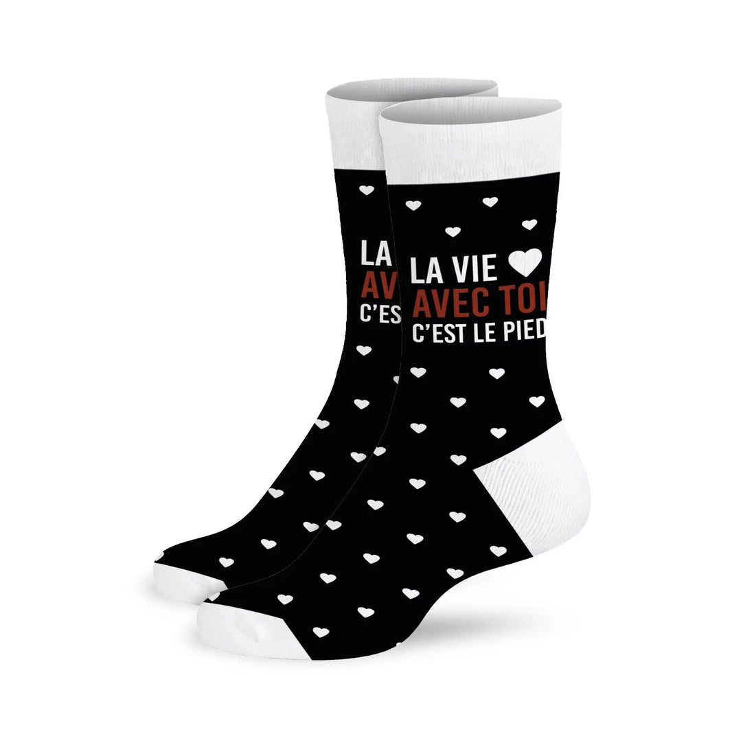 La vie avec toi... Chaussettes à paillettes