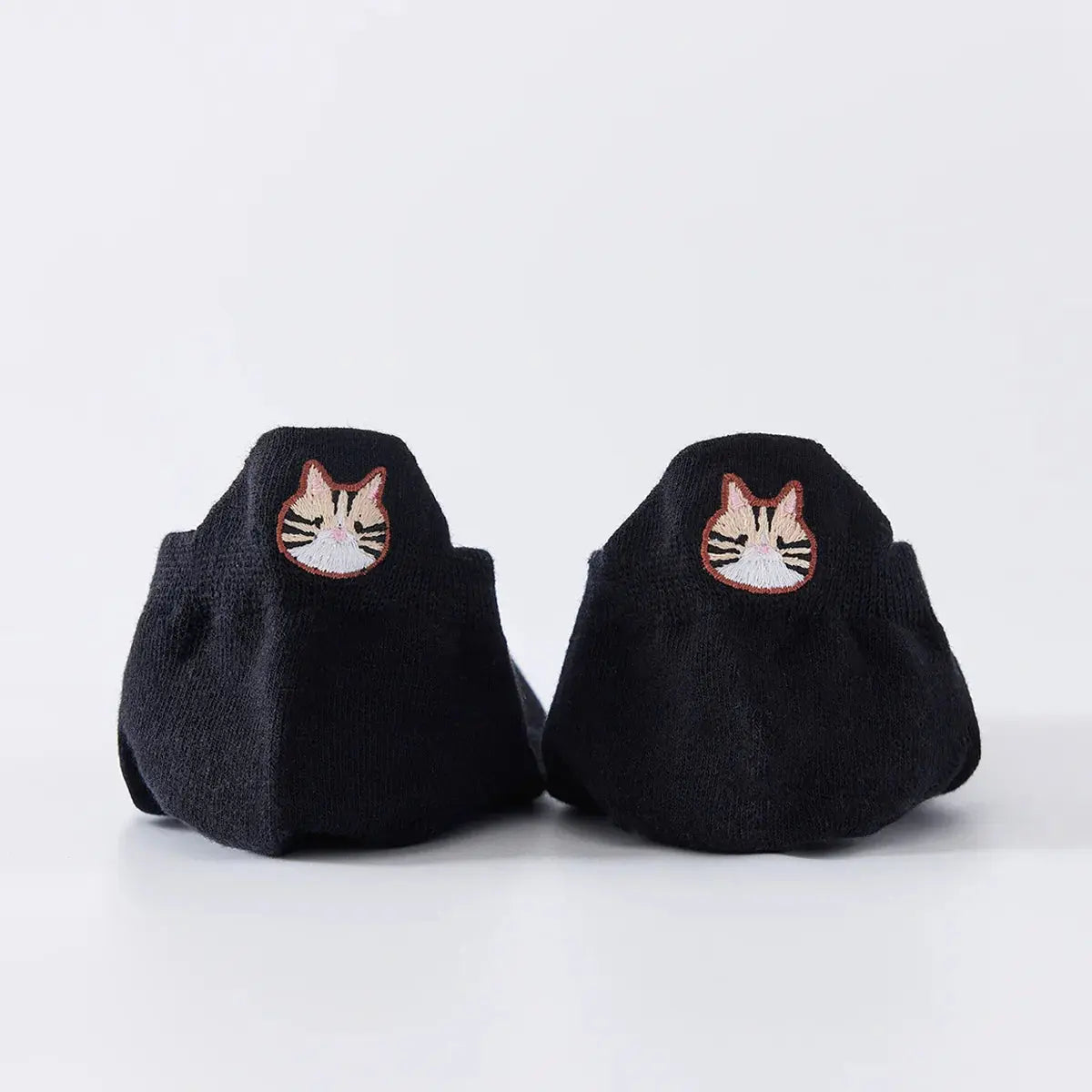 Languette Chat Moustaches - Noir - FunkyFeets
