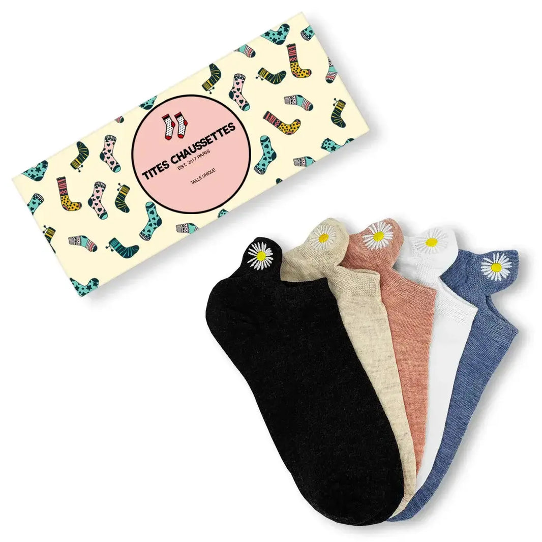 Languette Fleur - Beige - FunkyFeets