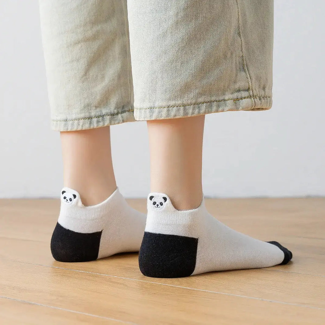 Languette Panda - Noir / Blanc - FunkyFeets