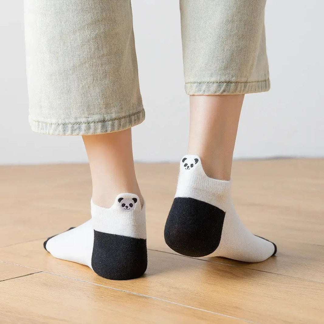 Languette Panda - Noir / Blanc - FunkyFeets