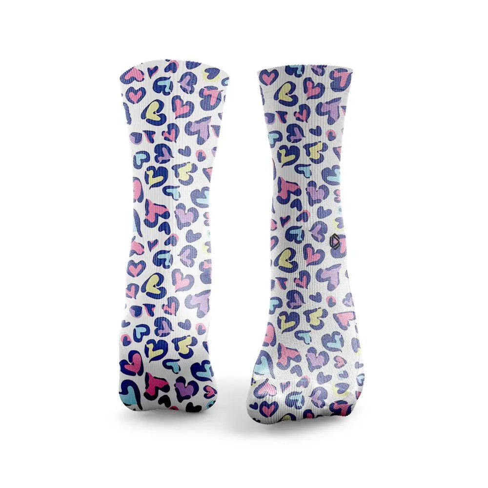 Léopard Print Heart - FunkyFeets