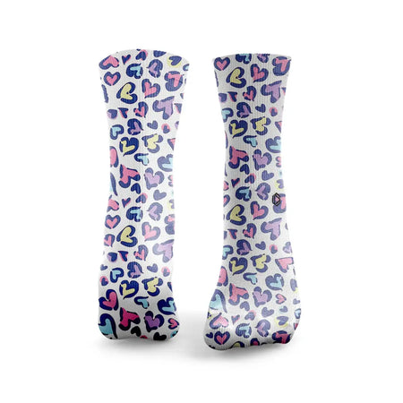 Léopard Print Heart - FunkyFeets