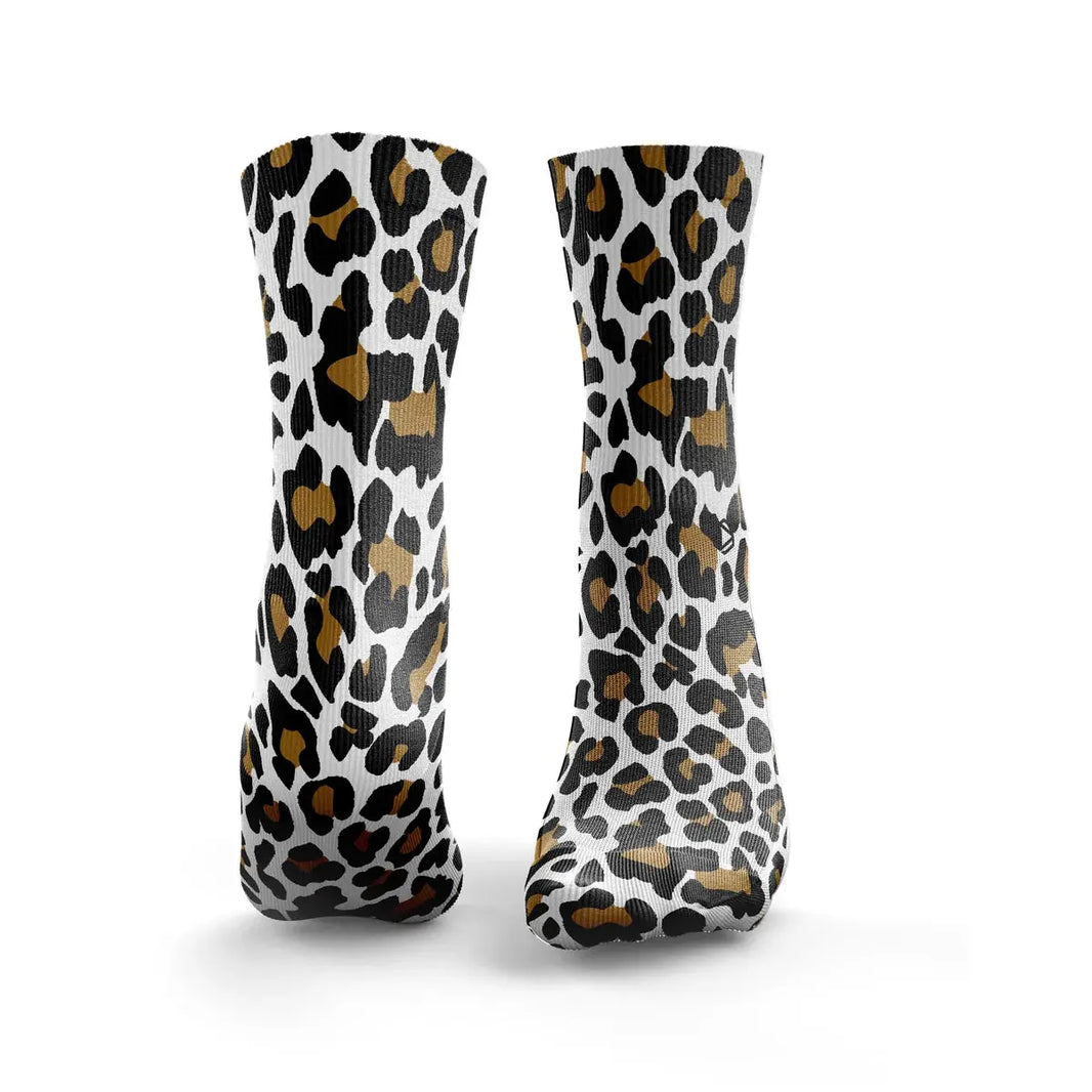 Léopard Print White - FunkyFeets