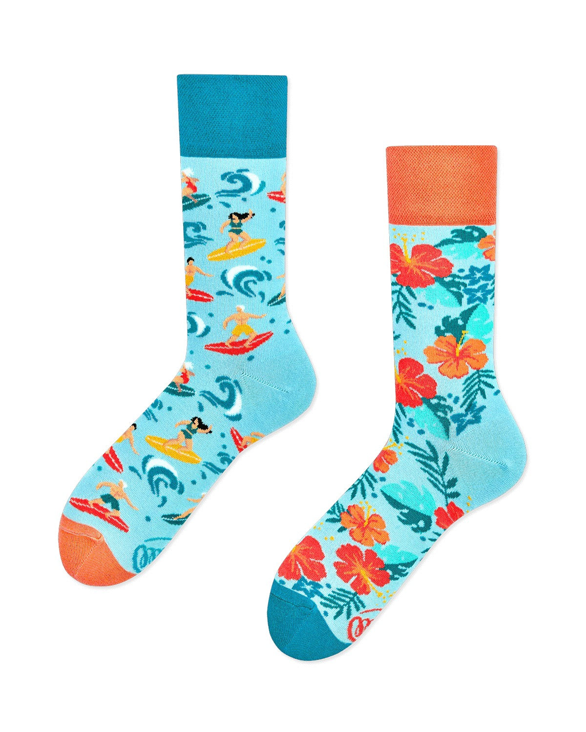 Chaussettes dépareillées Many Manorning Aloha Vibes - FunkyFeets