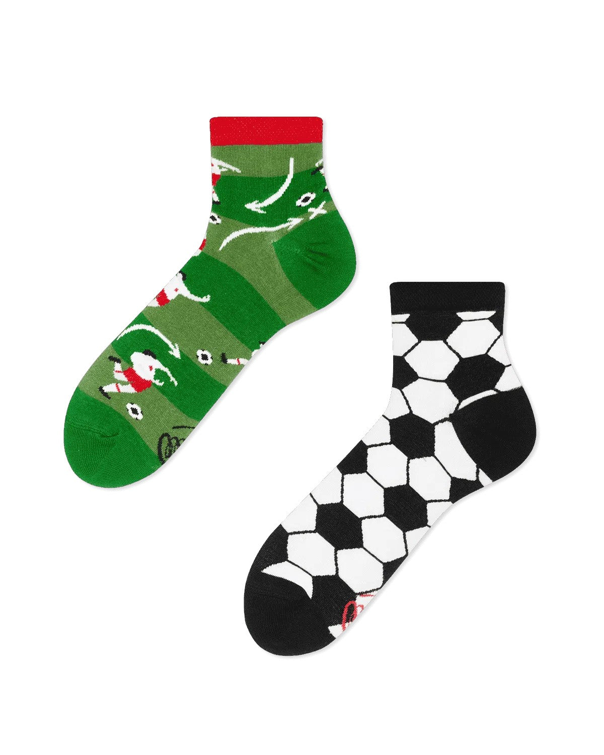 Chaussettes dépareillées Many Manorning Football Fan Quarters - FunkyFeets