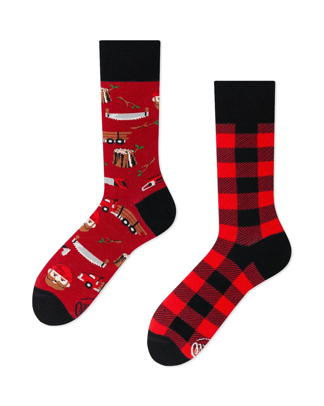 Chaussettes dépareillées Many Manorning Lumberjack Life - FunkyFeets