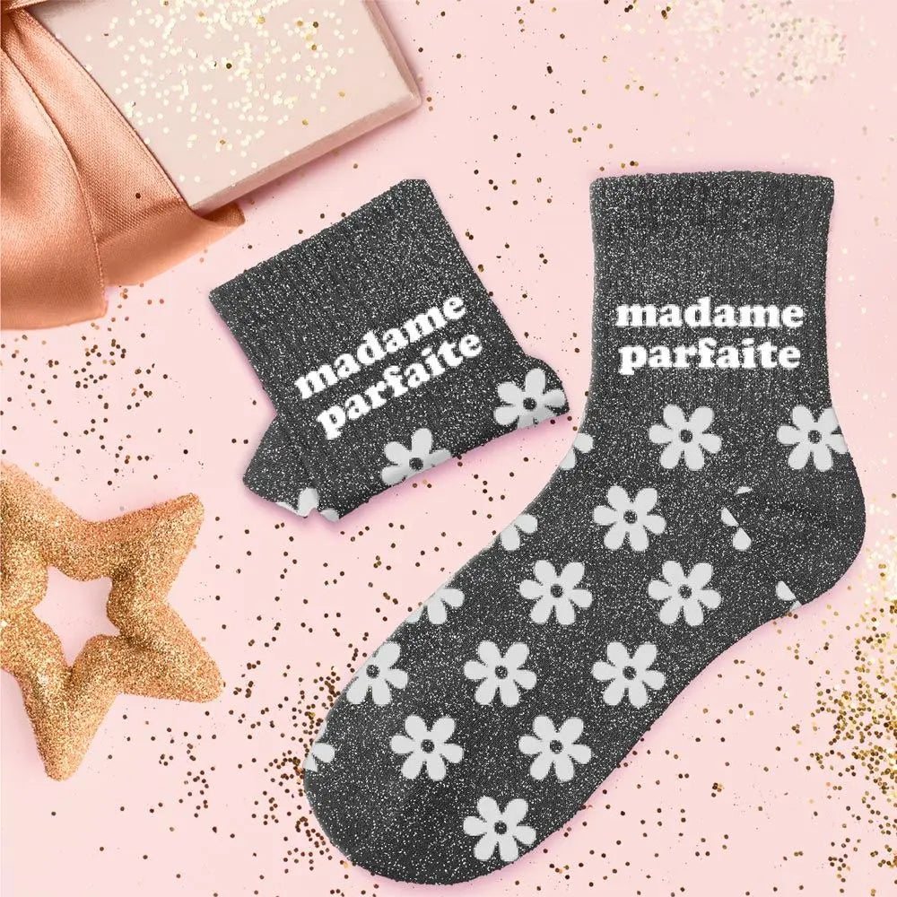 chaussettes à paillettes funky feets