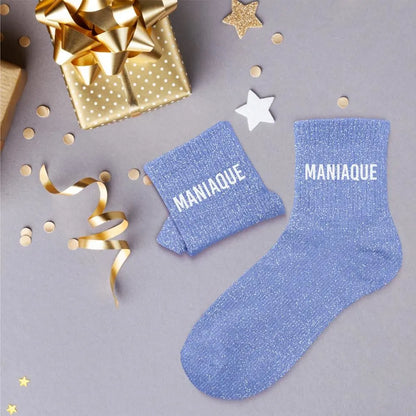chaussettes à paillettes funky feets
