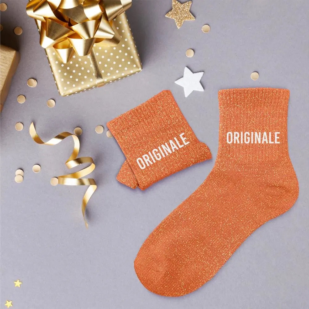chaussettes à paillettes funky feets