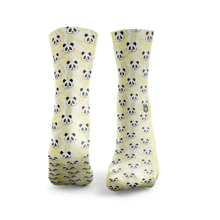 Panda Socks - Yellow - FunkyFeets