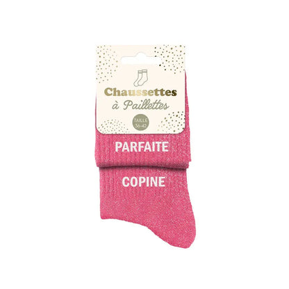 Parfaite Copine Chaussettes à paillettes