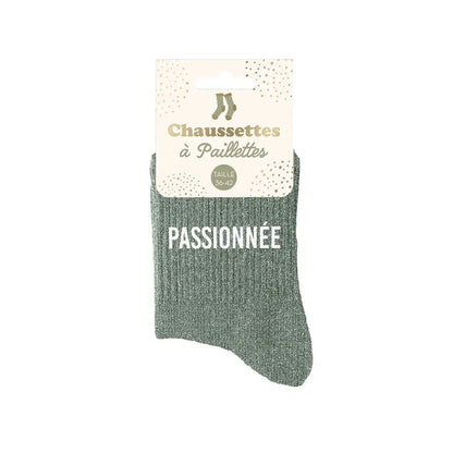 chaussettes à paillettes funky feets