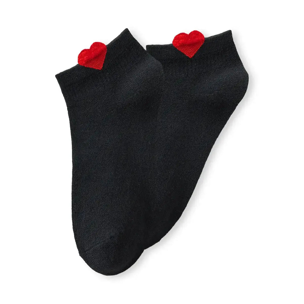 Petit Coeur - Noir - FunkyFeets