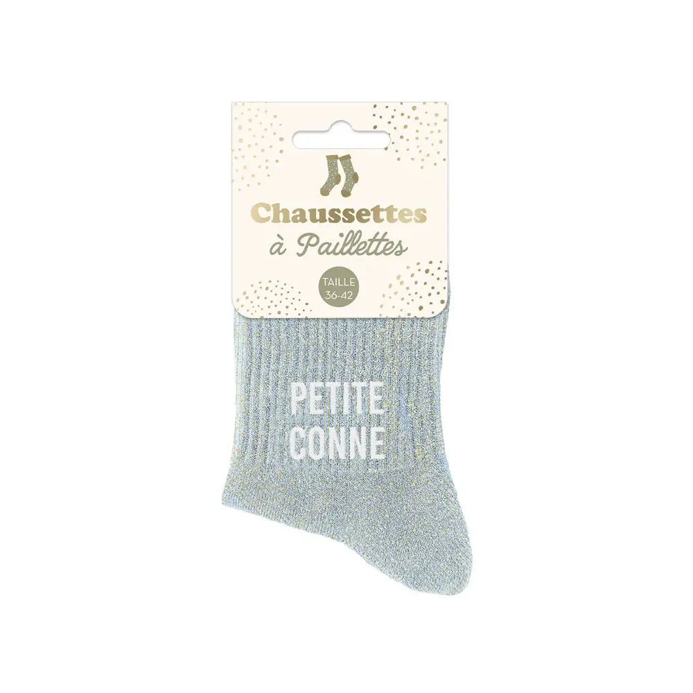 Petite Conne Chaussettes à paillettes