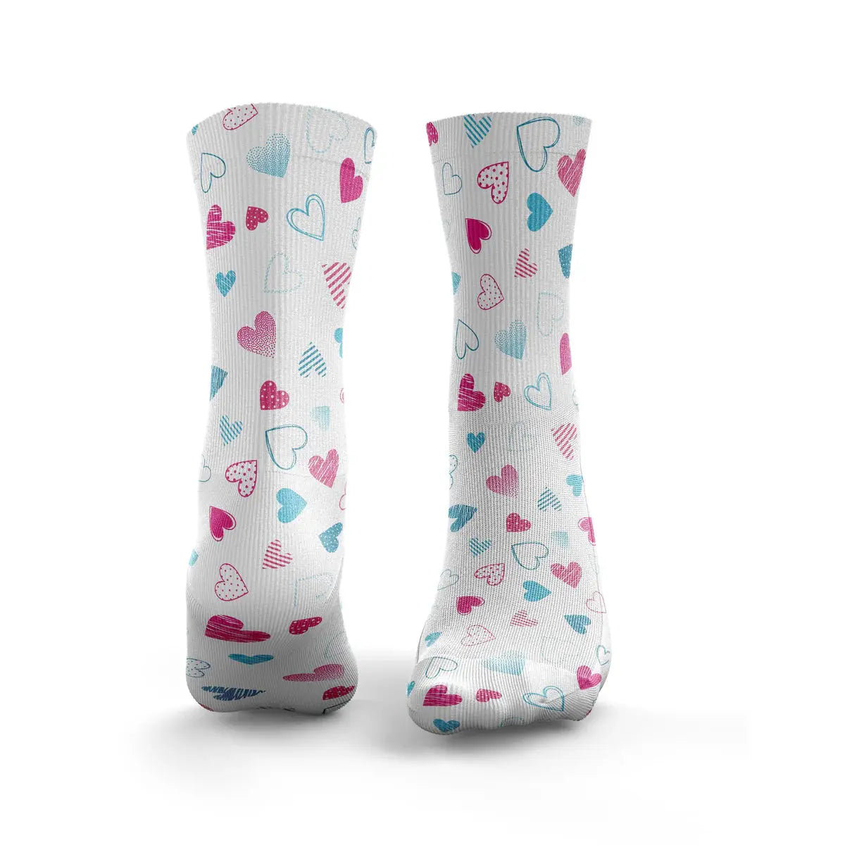 Pink & Blue Hearts - FunkyFeets