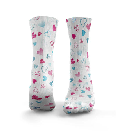 Pink & Blue Hearts - FunkyFeets