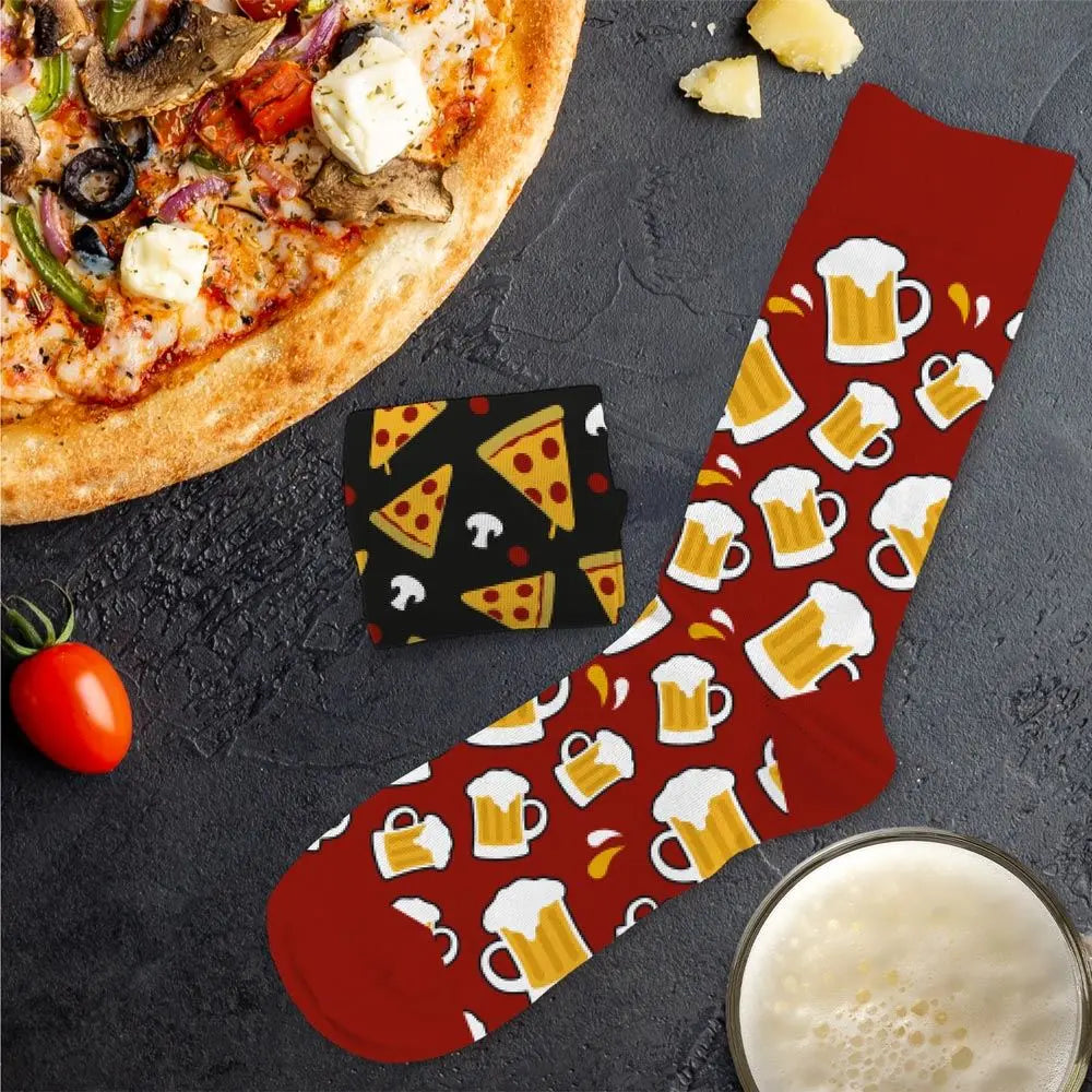 Chaussettes Pizza/Bière
