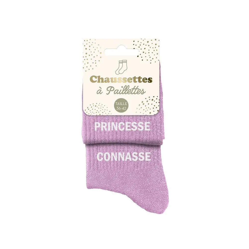 Princesse Connasse Chaussettes à paillettes
