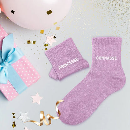 Princesse Connasse Chaussettes à paillettes