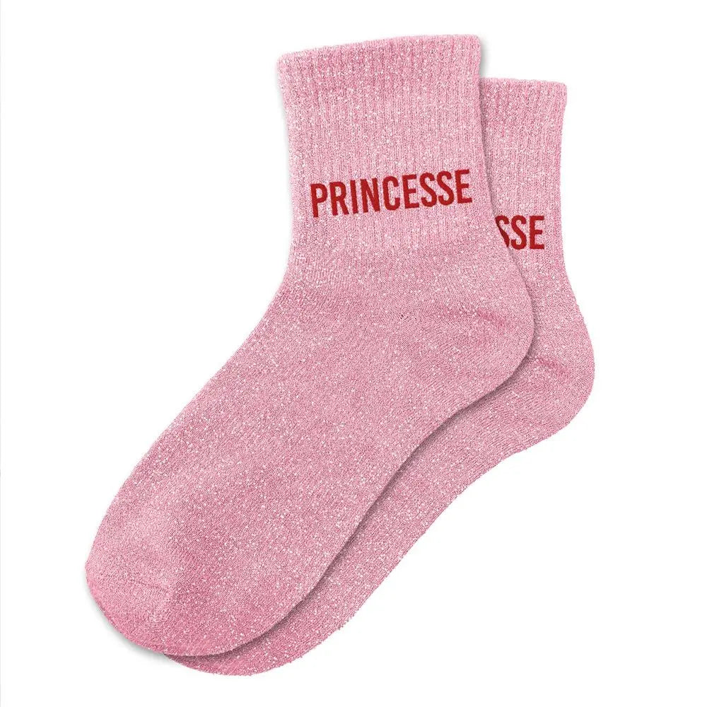 Chaussettes à paillettes Princesse Rose - FunkyFeets