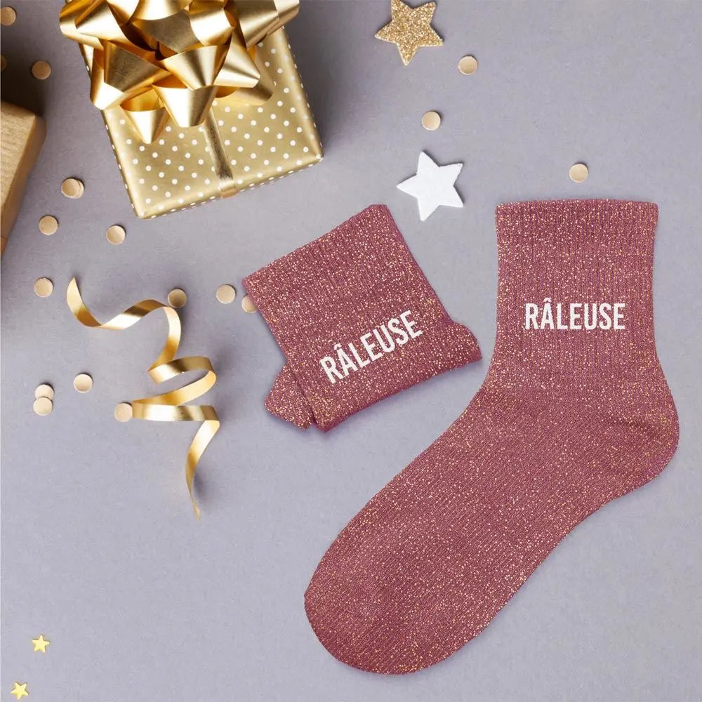 Râleuse Chaussettes à paillettes