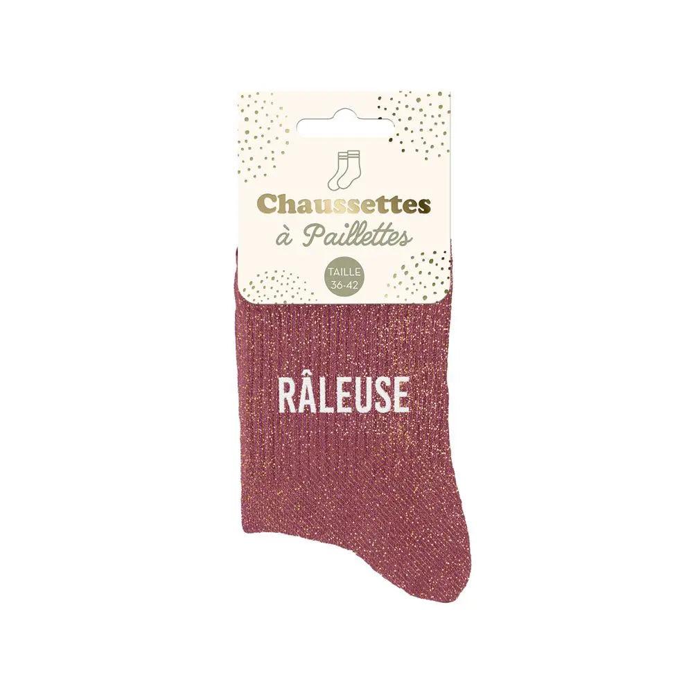 Râleuse Chaussettes à paillettes