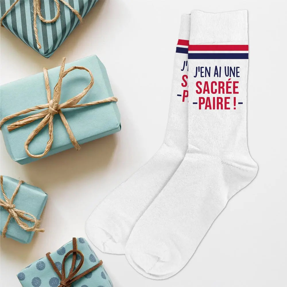 Sacrée Paire Chaussettes à paillettes