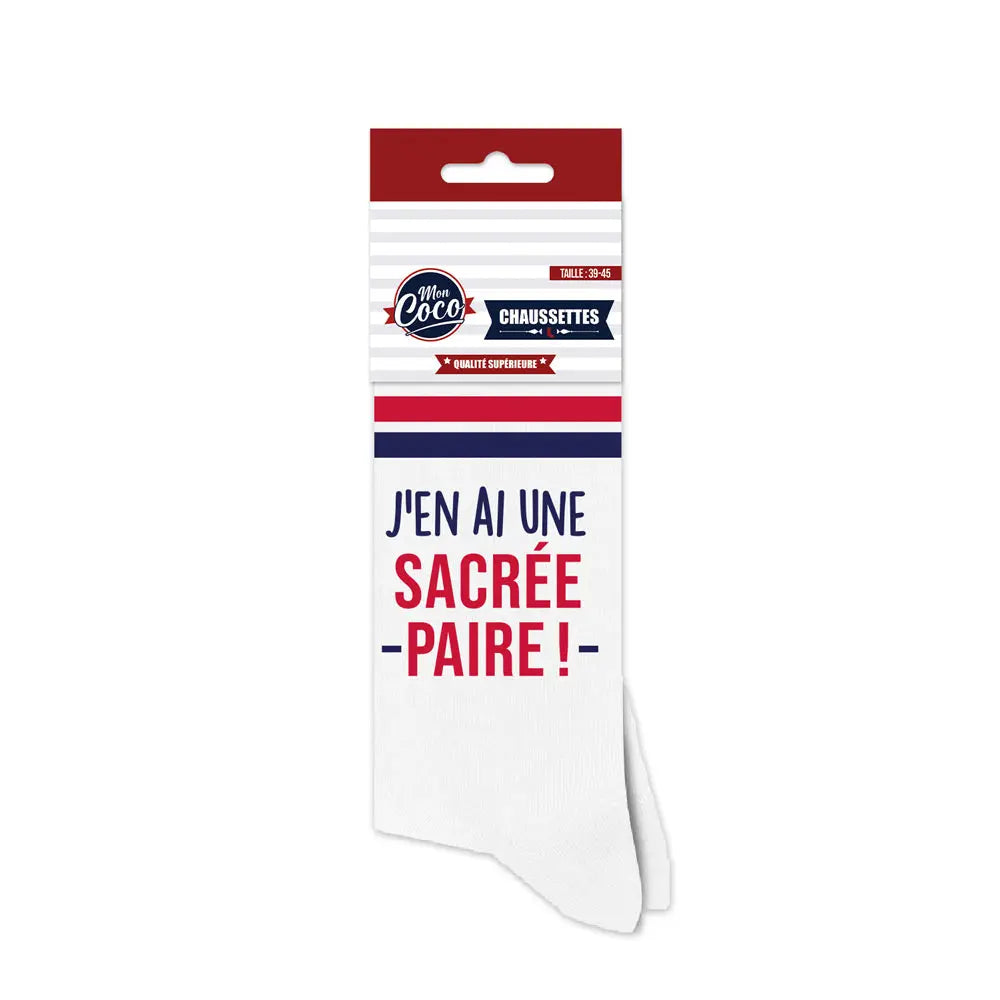 Sacrée Paire Chaussettes à paillettes